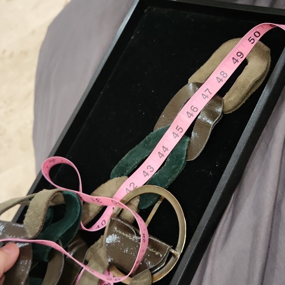 Miss sixty leather triple shade green genuine leather suede gorgeous - Picture 8 of 11